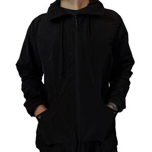 Mountain Hardwear Black Full Zip Hooded‎ Lightweight Jacket Women's L G